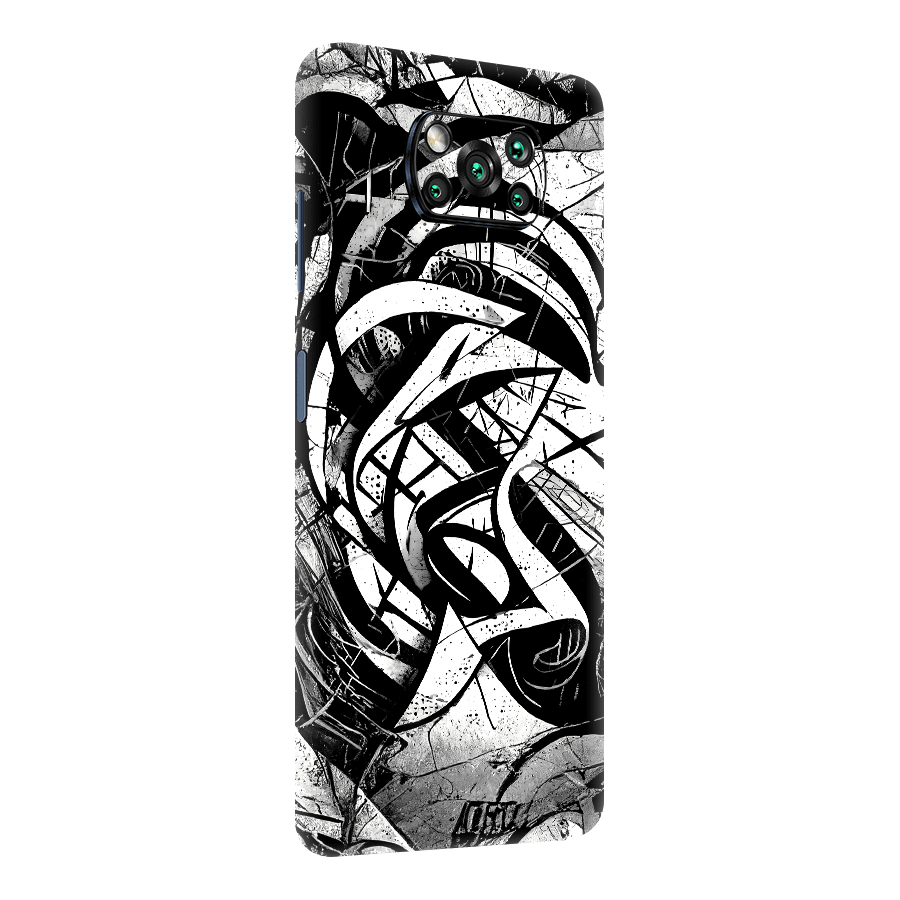 Poco X3 / X3 Pro Kaplama Monochrome Grafiti