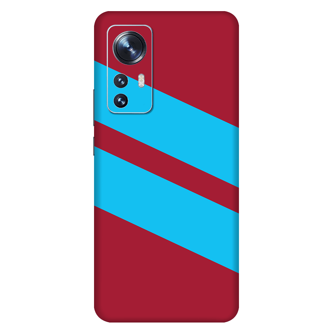 Xiaomi 12 Kaplama Bordo Mavi Şerit