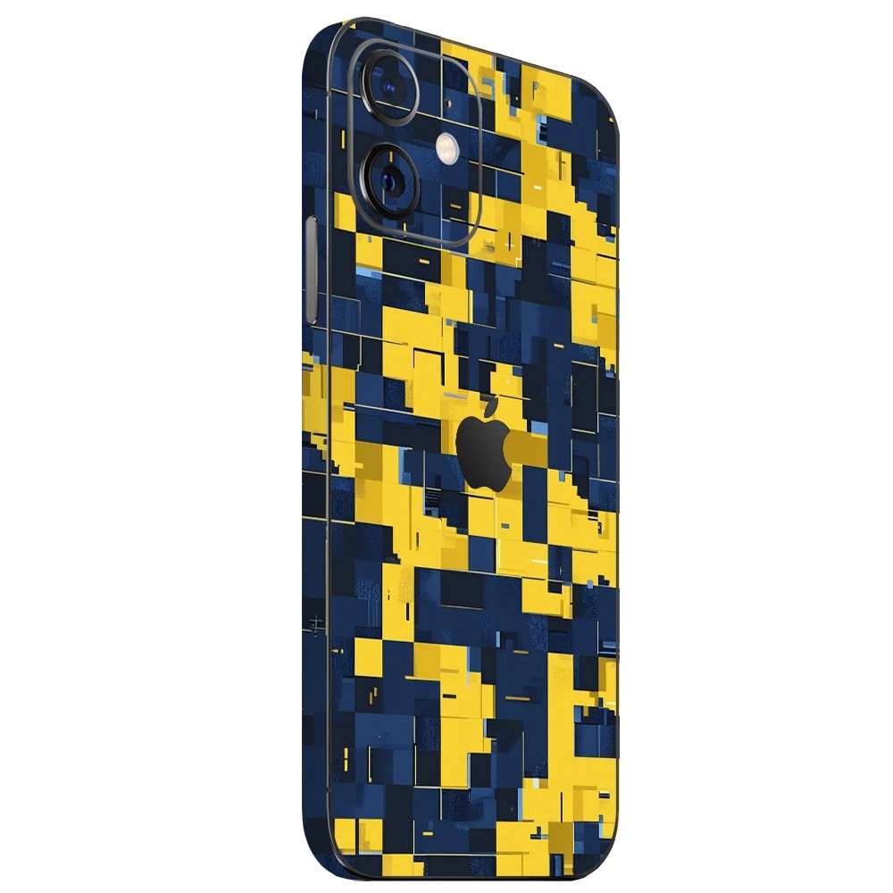 Sarı Lacivert Pixel