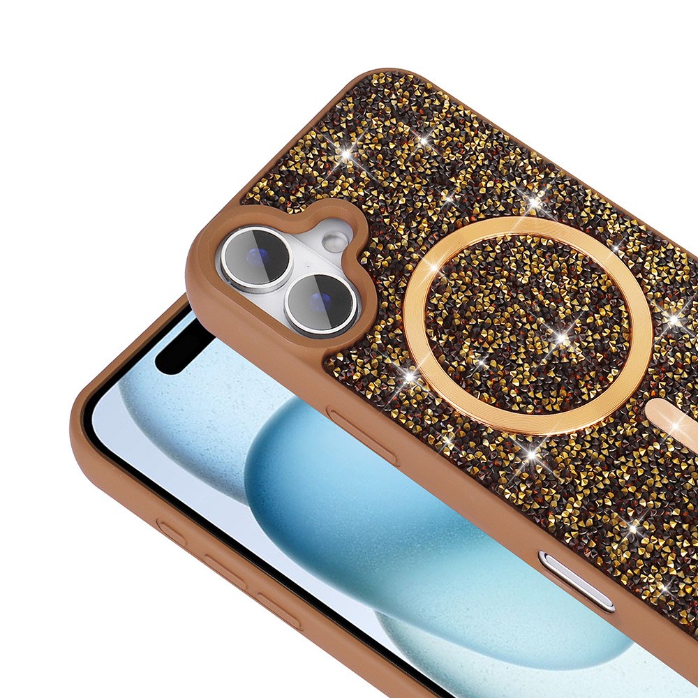 iPhone 16 Plus Kılıf Mozaik Pırlanta