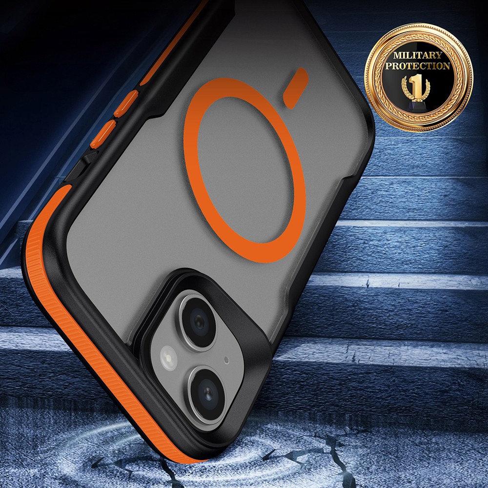 iPhone 14 Pro Kılıf M-safe Şarj - Renkli Kenar