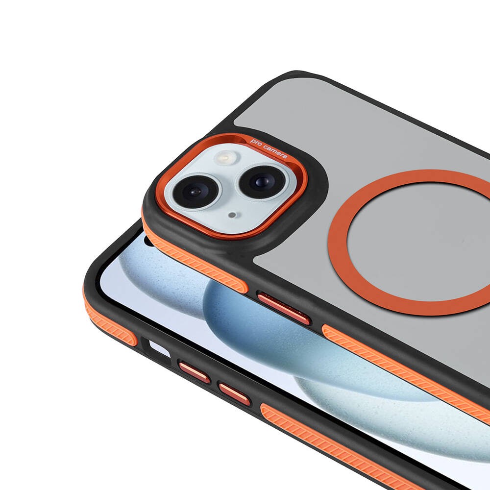 iPhone 15 Kılıf M-safe Şarj Özellikli Mat Görünümlü Solo