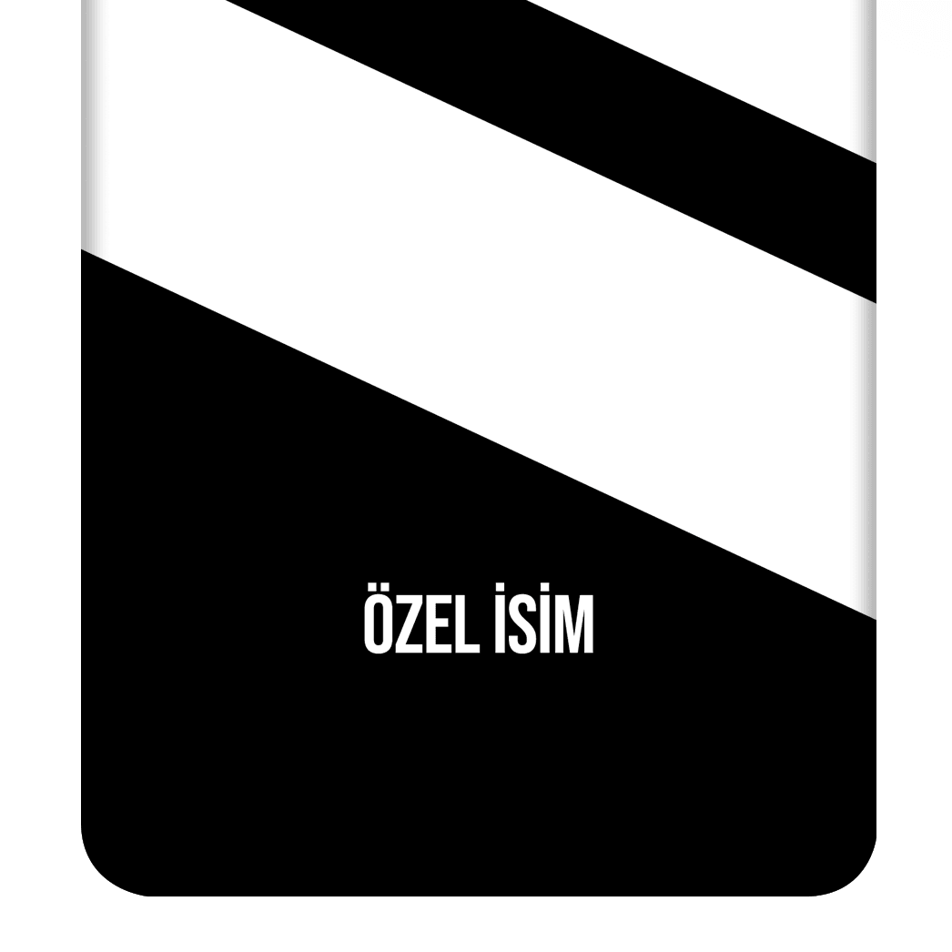 Poco F5 Kaplama Siyah Beyaz Şerit