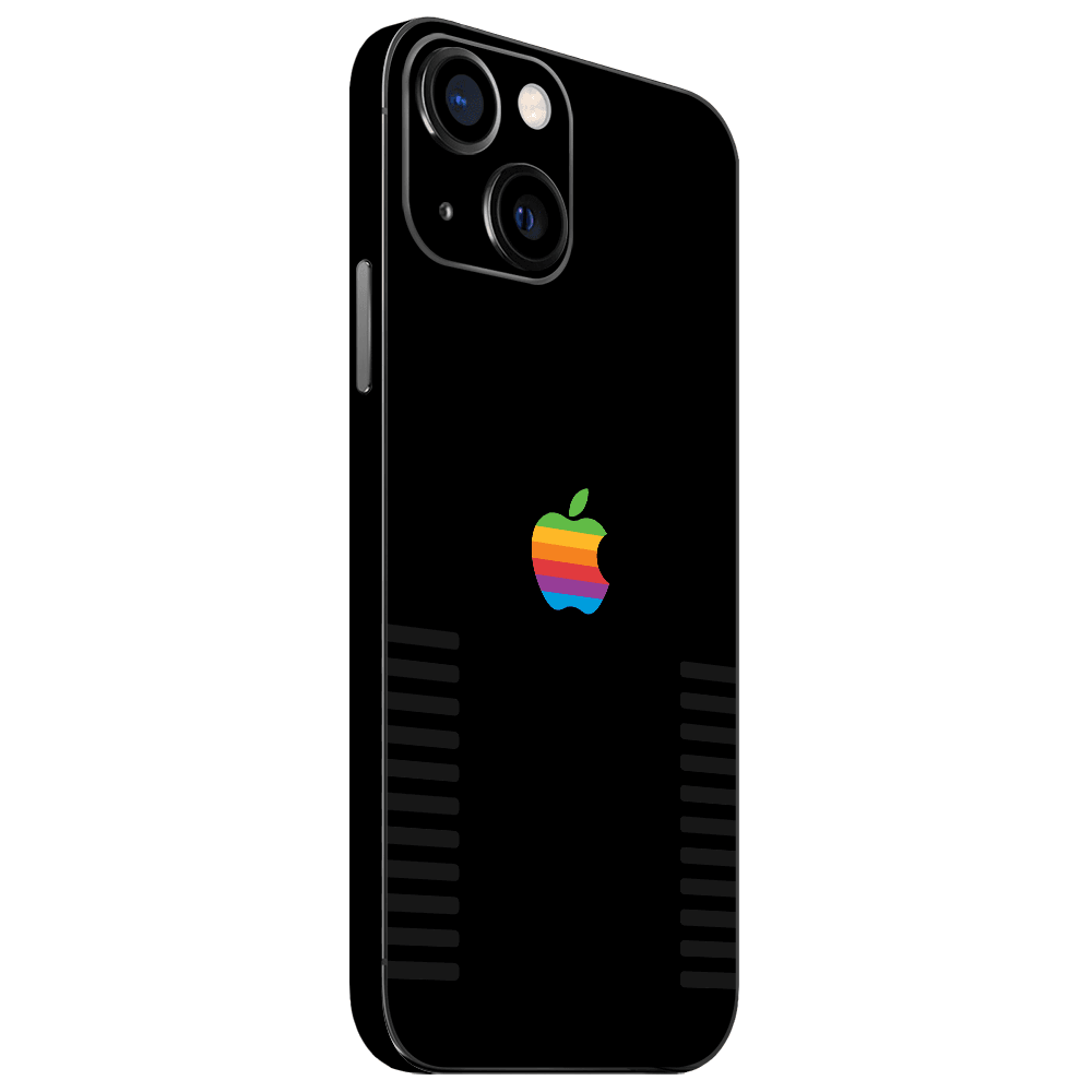 iPhone 13 Mini Kaplama Siyah Retro Apple