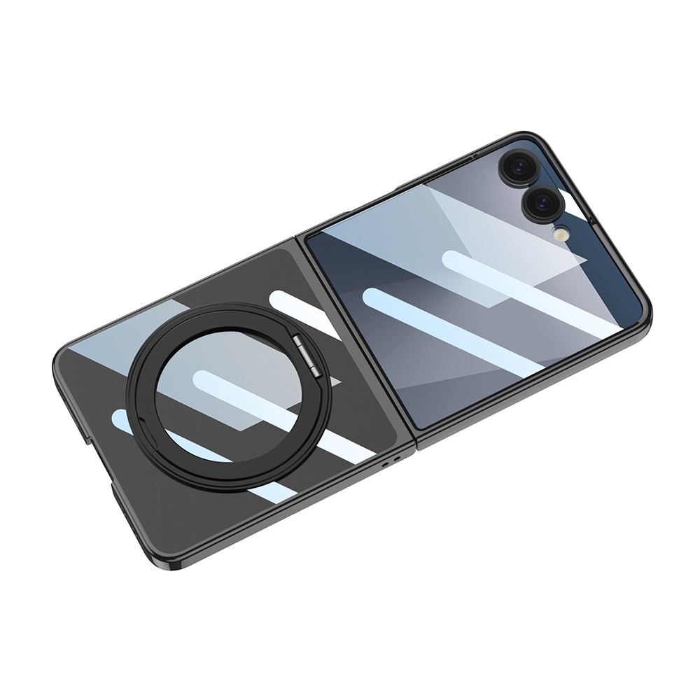 Galaxy Z Flip 7 M-safe Şarj Özellikli Zore Kıpta KPT-02 Standlı Kapak