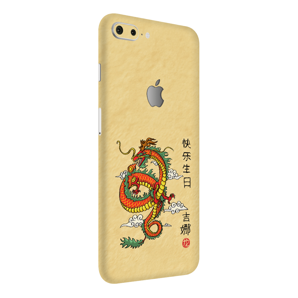 iPhone 8 Plus Kaplama Turuncu Ejder