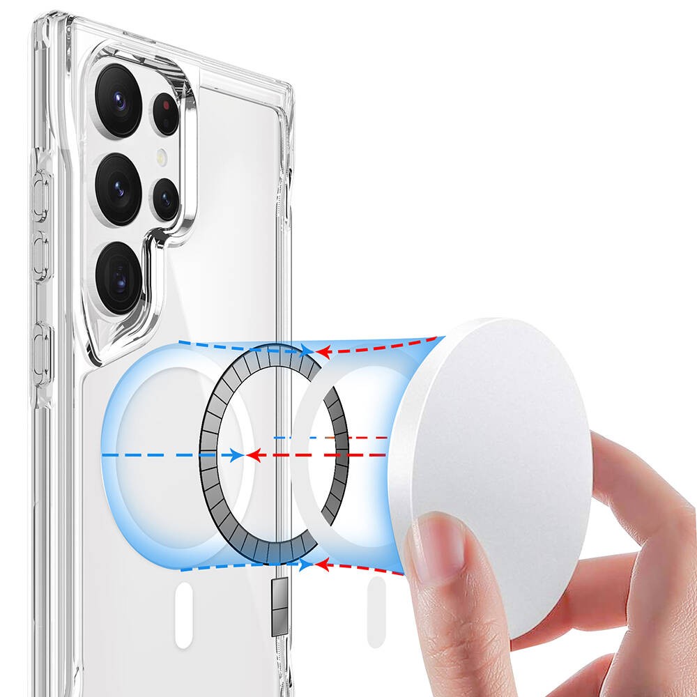 Galaxy S24 Ultra Kılıf M-safe Şarj Özellikli T-Max M-safe