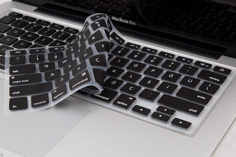 MacBook 13' Pro Touch Bar A1706 Klavye Koruyucu Silikon Ped