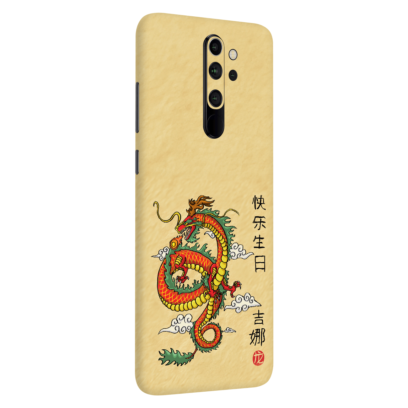 Xiaomi Redmi Note 8 Pro Kaplama Turuncu Ejder