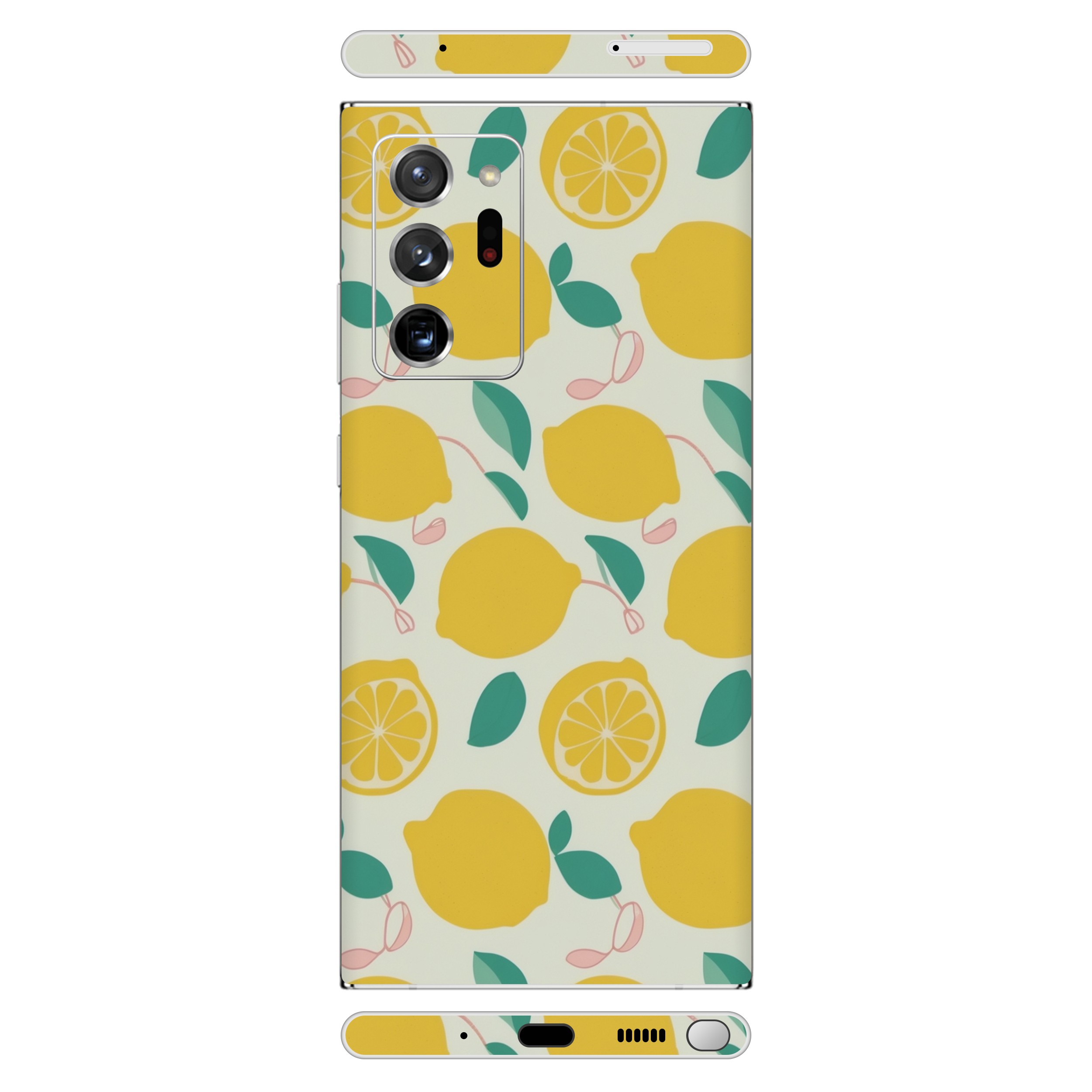 Samsung Note 20 Ultra Kaplama Limon Çiçeği