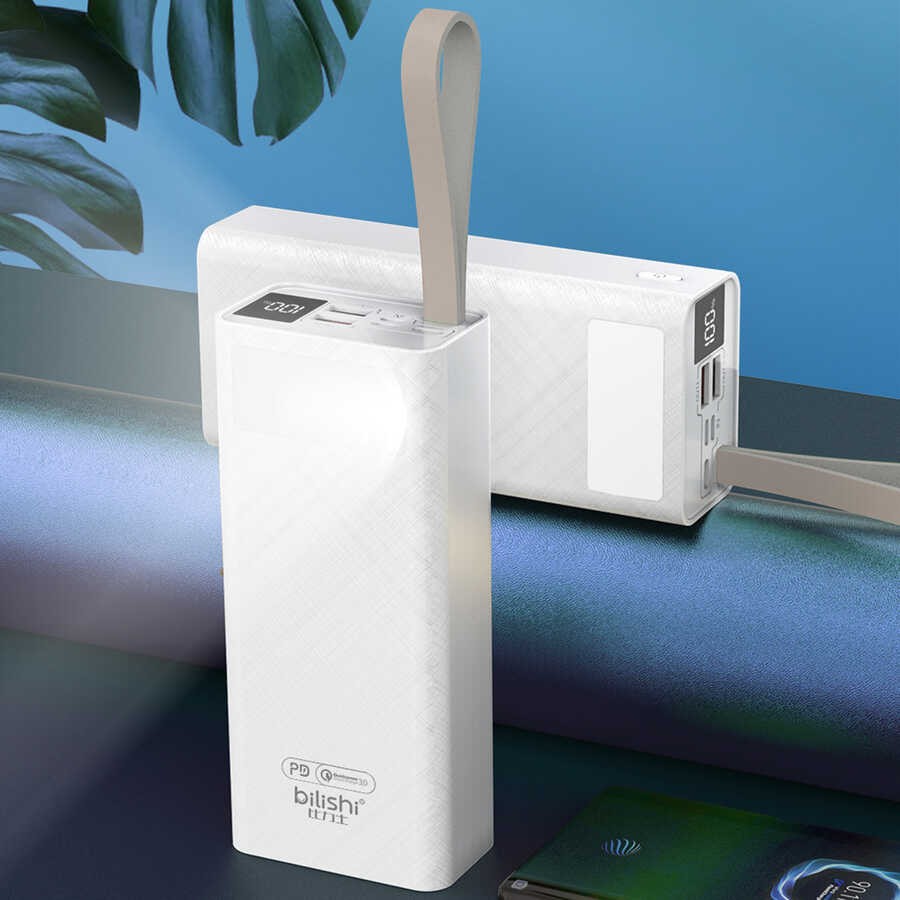 B-30 Askılı Led Göstergeli Taşınabilir Powerbank 30000 mAh