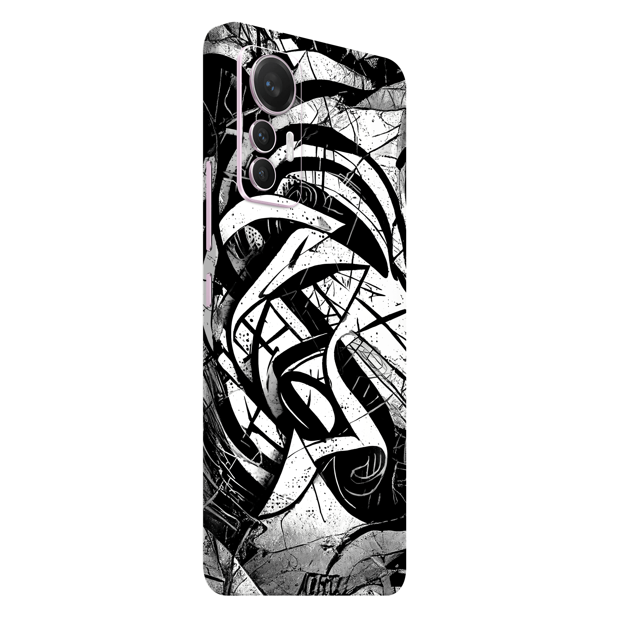 Xiaomi 12 Lite Kaplama Monochrome Grafiti