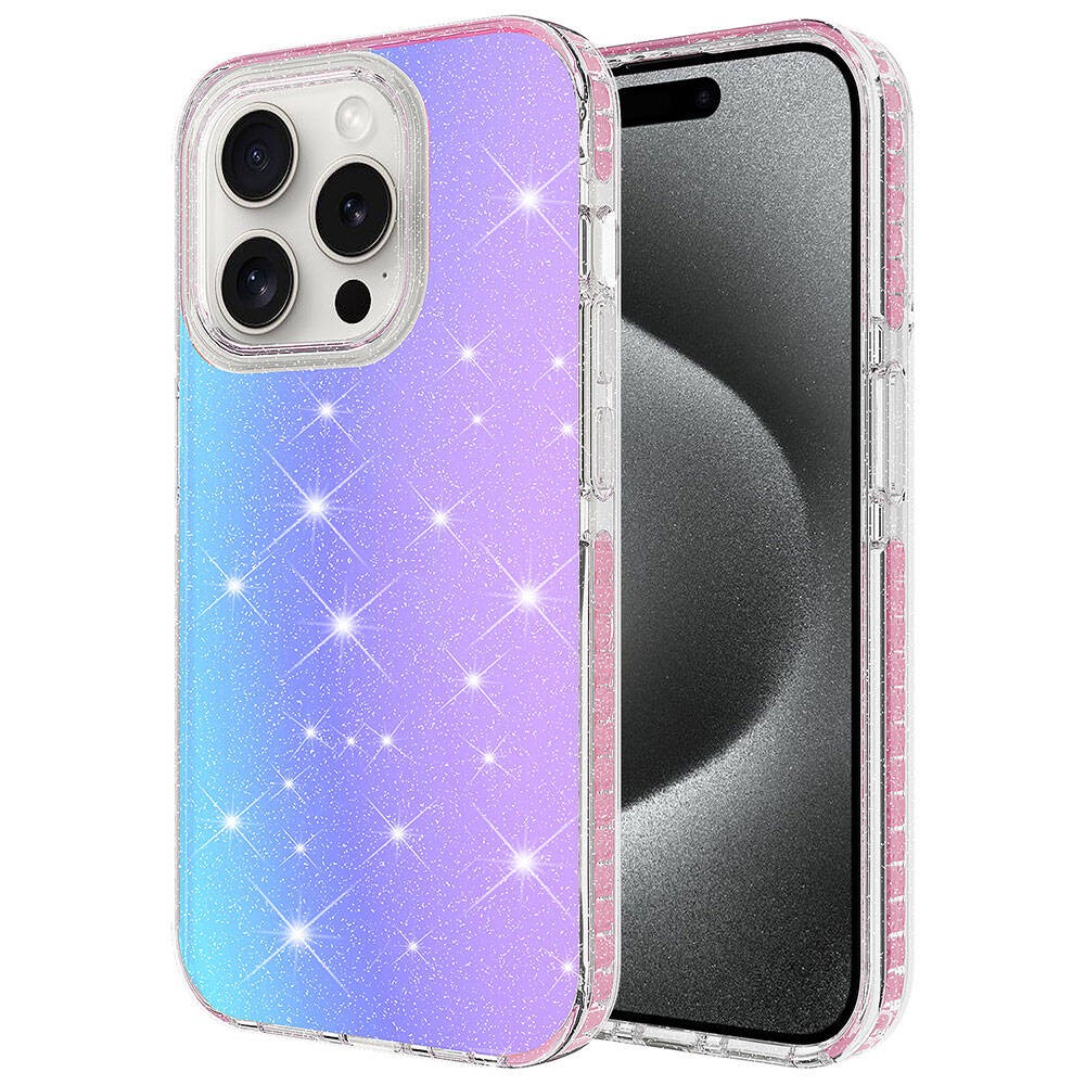iPhone 15 Pro Kılıf Parlak Renk Geçişli Velle