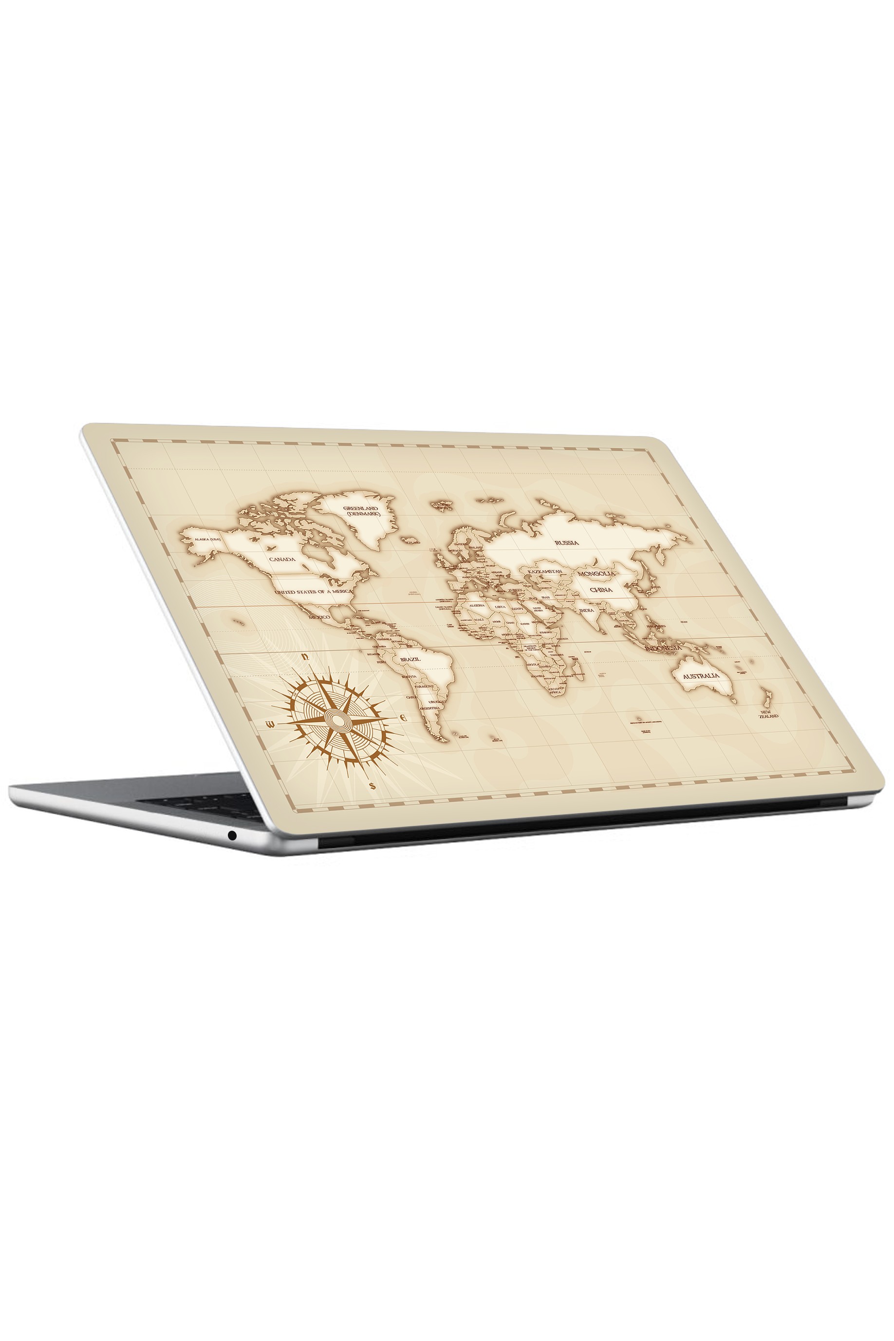 MacBook Air 13" (2024 M3) Kaplama - Retro Atlas