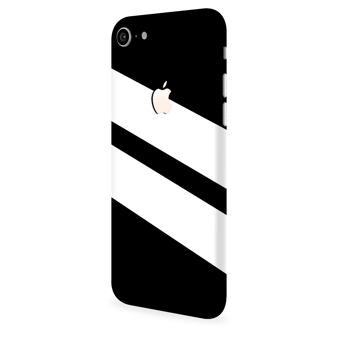 iPhone 8 Kaplama Siyah Beyaz Şerit