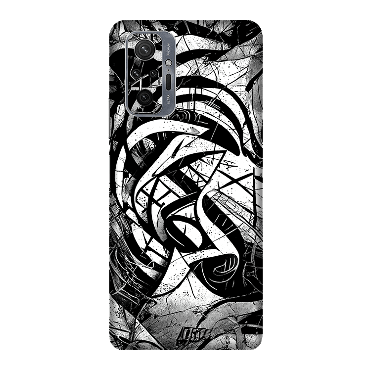 Xiaomi Redmi Note 10 Pro / Pro Max Kaplama Monochrome Grafiti