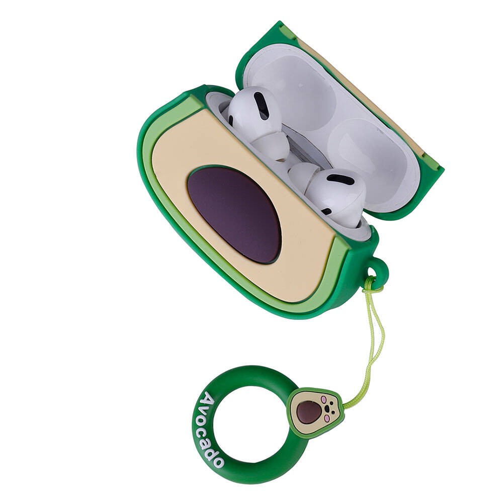 AirPods Pro 2 TPU Kabartma Figürlü İpli Airbag 37 Silikon Kılıf