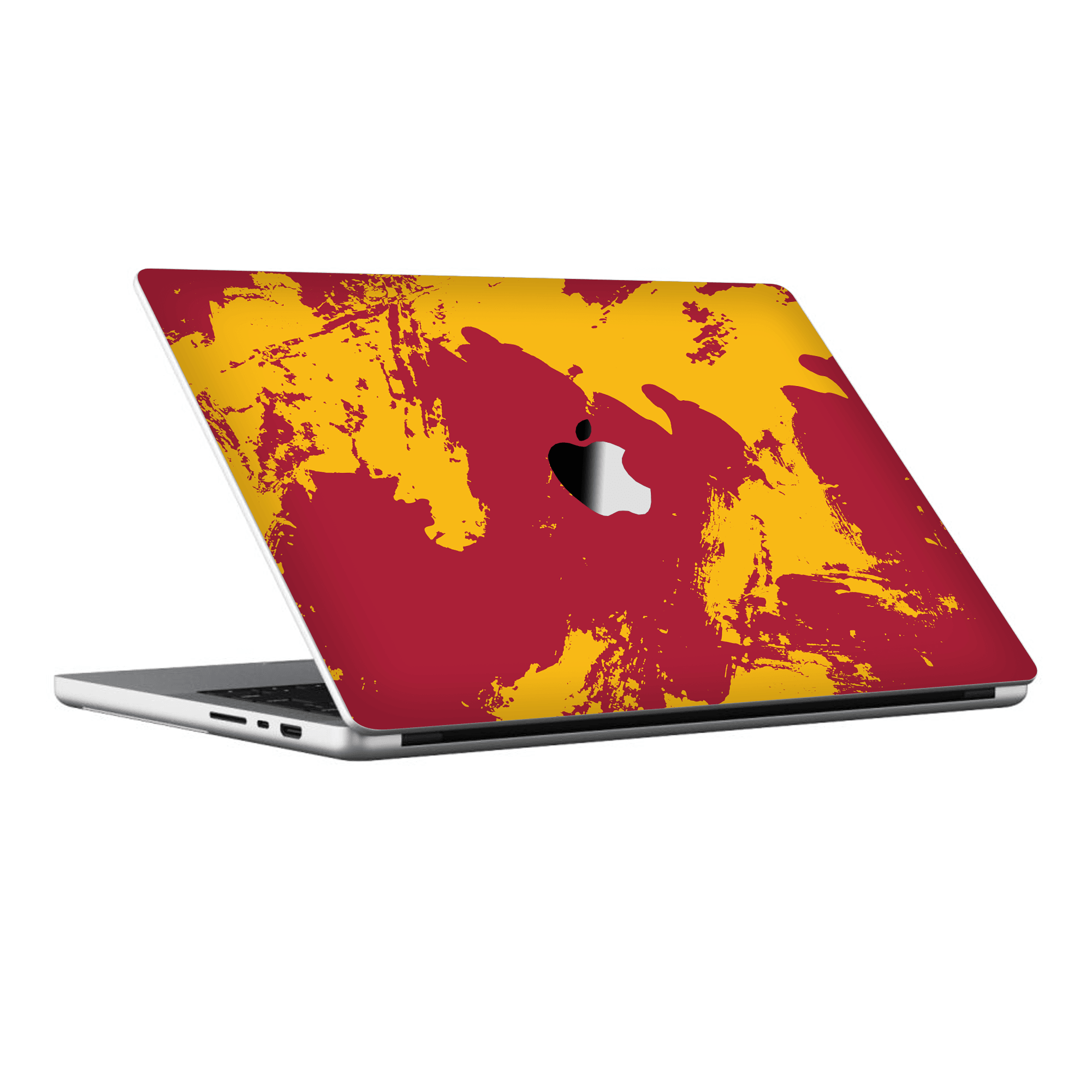 Macbook Pro 16" (2023 M3) Kaplama - Sarı Kırmızı