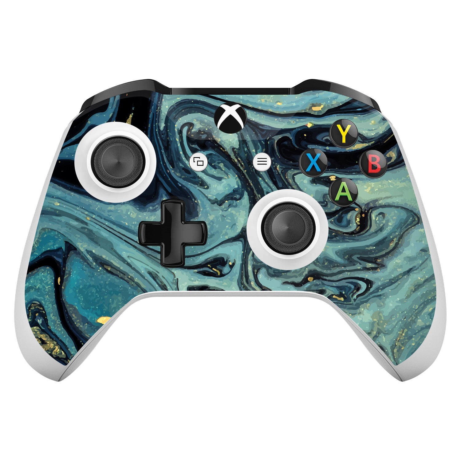Xbox One X / S Controller Skin Mystic Blue Wave