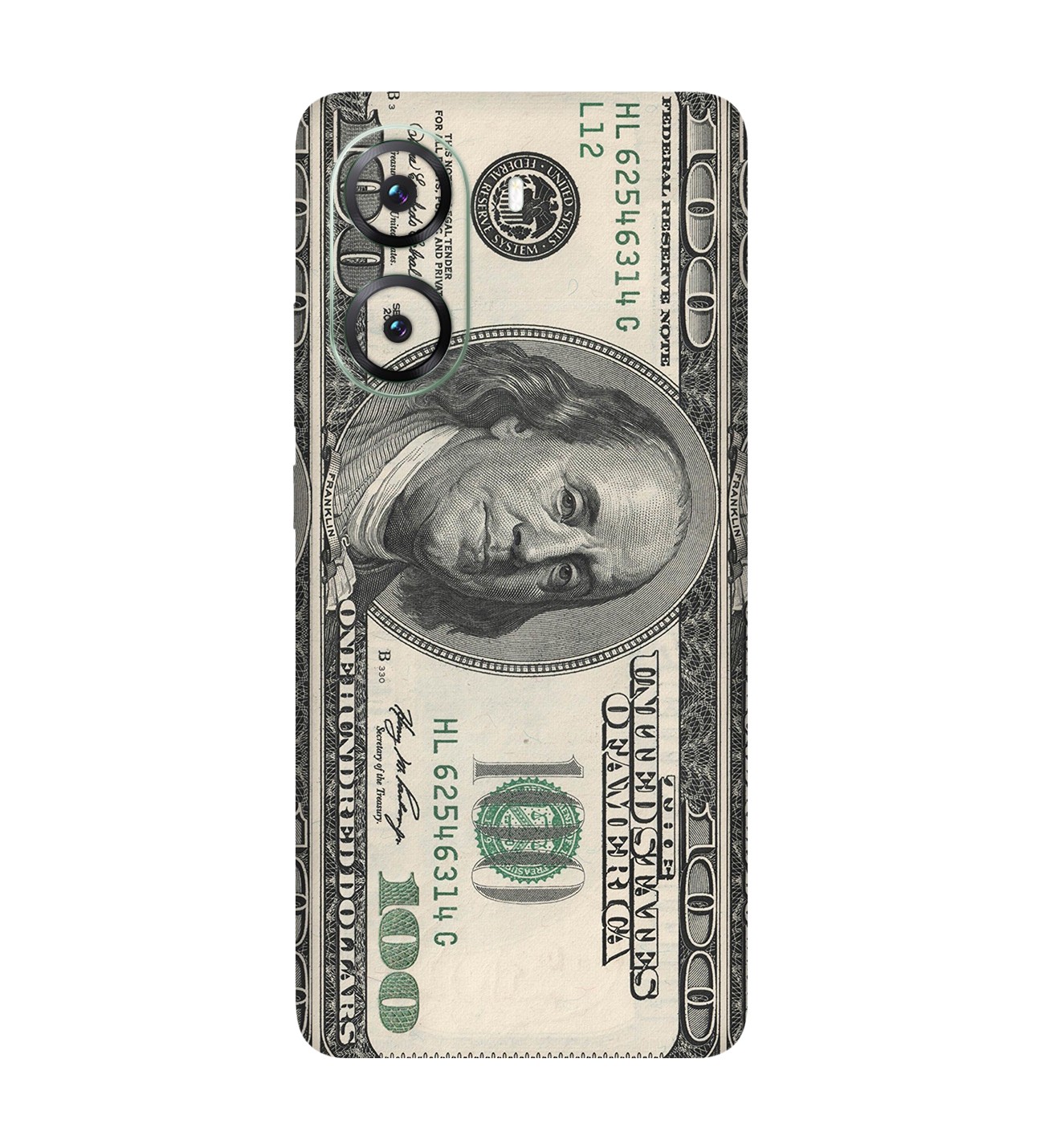 Poco X7 Pro Kaplama Dolar Desenli