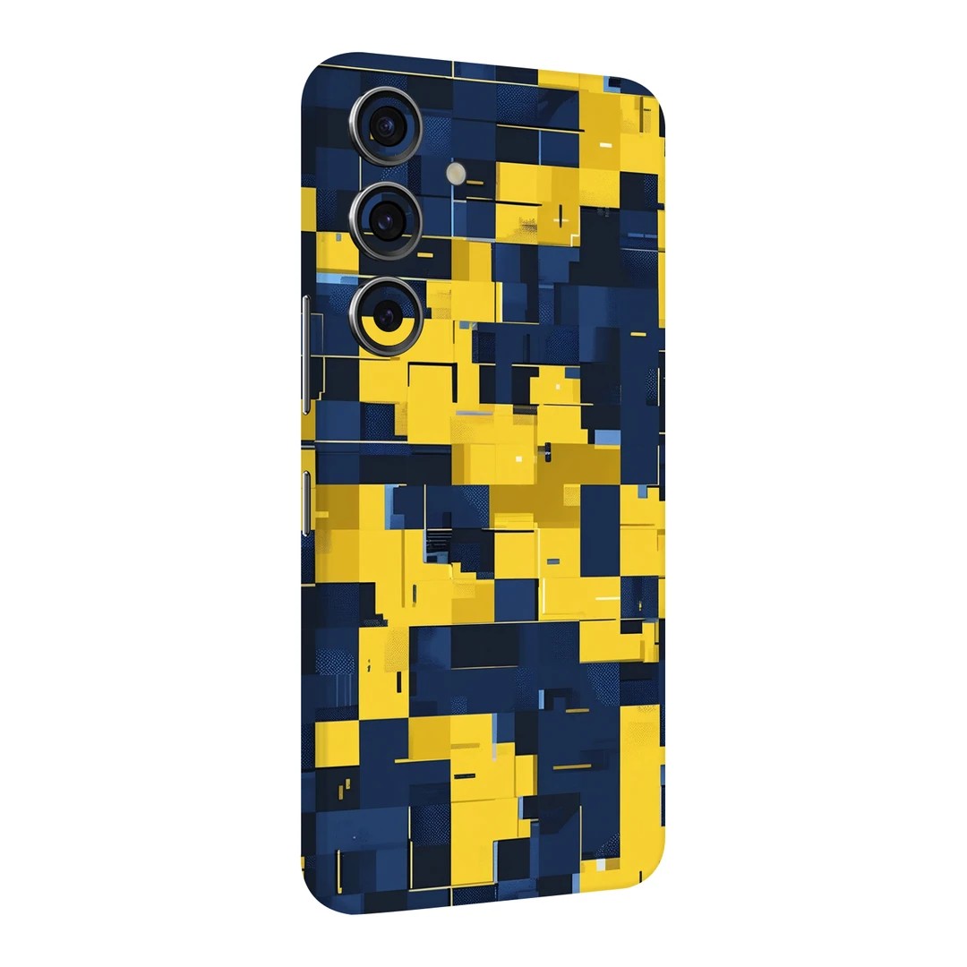 Sarı Lacivert Pixel
