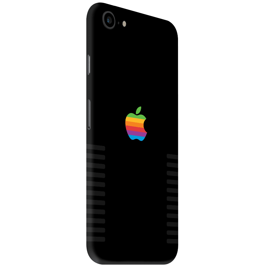 iPhone 7 Kaplama Siyah Retro Apple