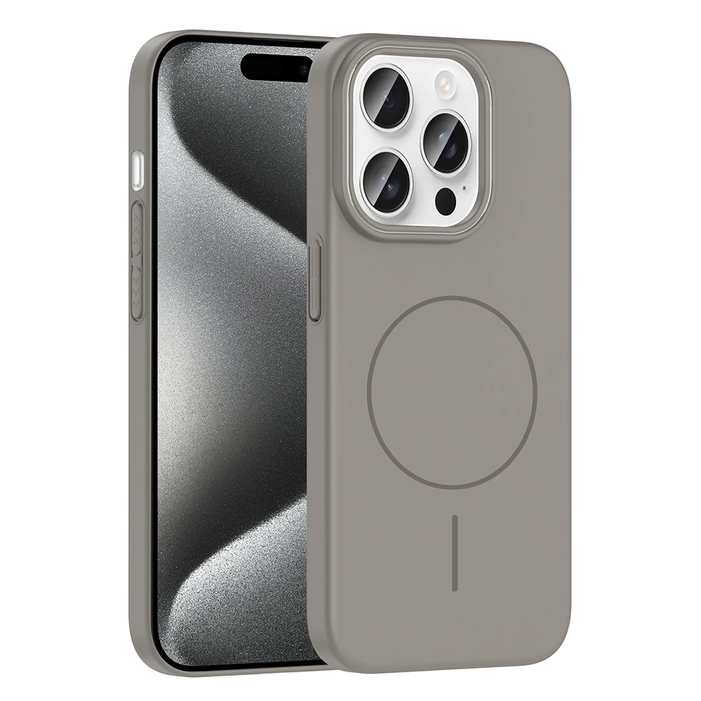 iPhone 15 Pro Kılıf M-safe Şarj Özellikli Ruby Sert