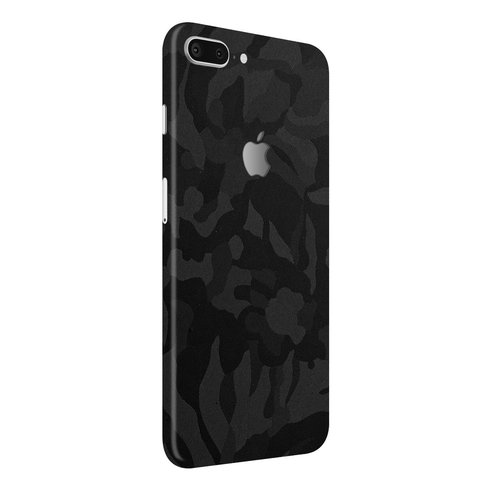 iPhone 8 Plus Kaplama Siyah Kamuflaj