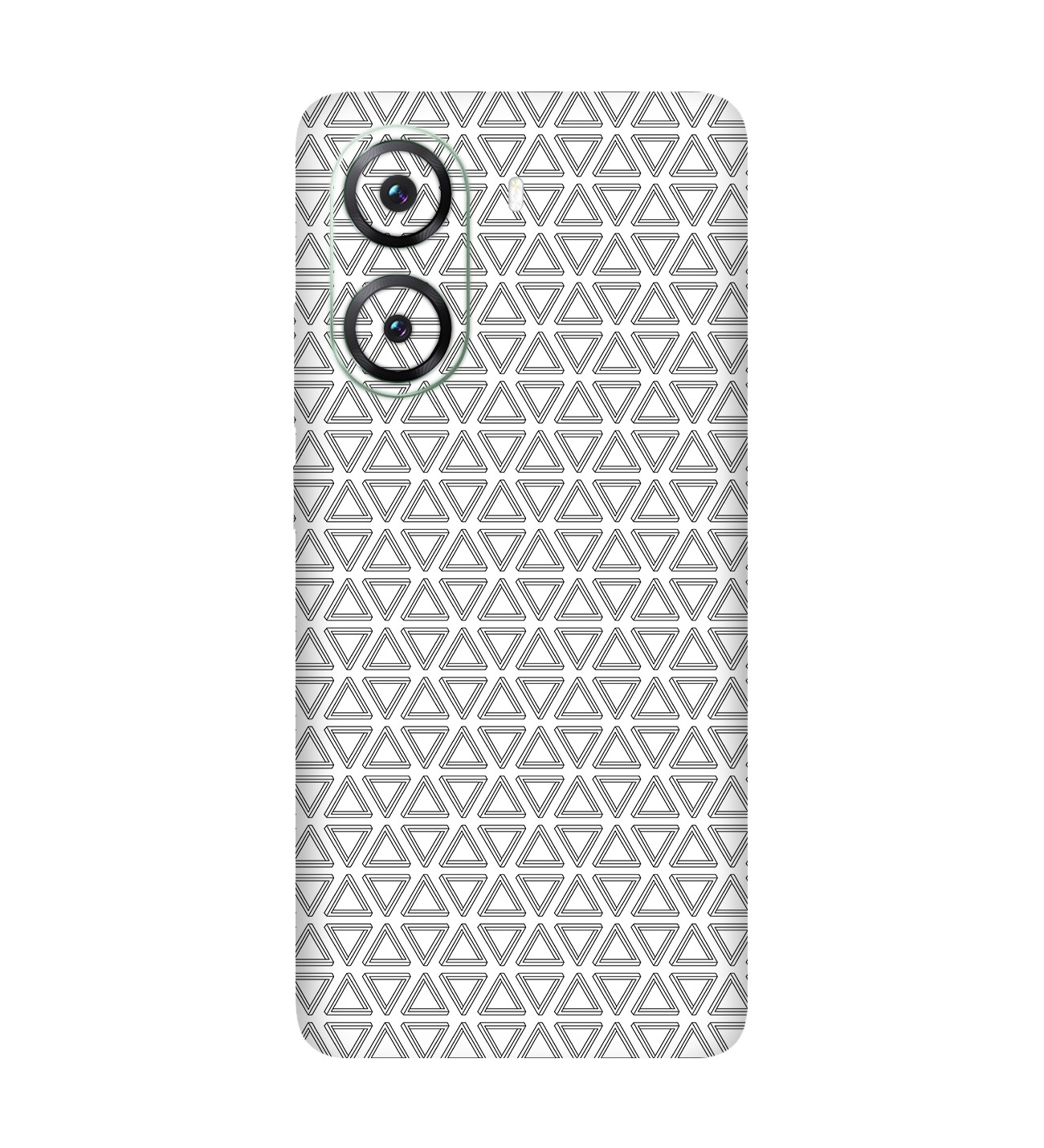 Poco X7 Pro Kaplama Beyaz Üçgenler