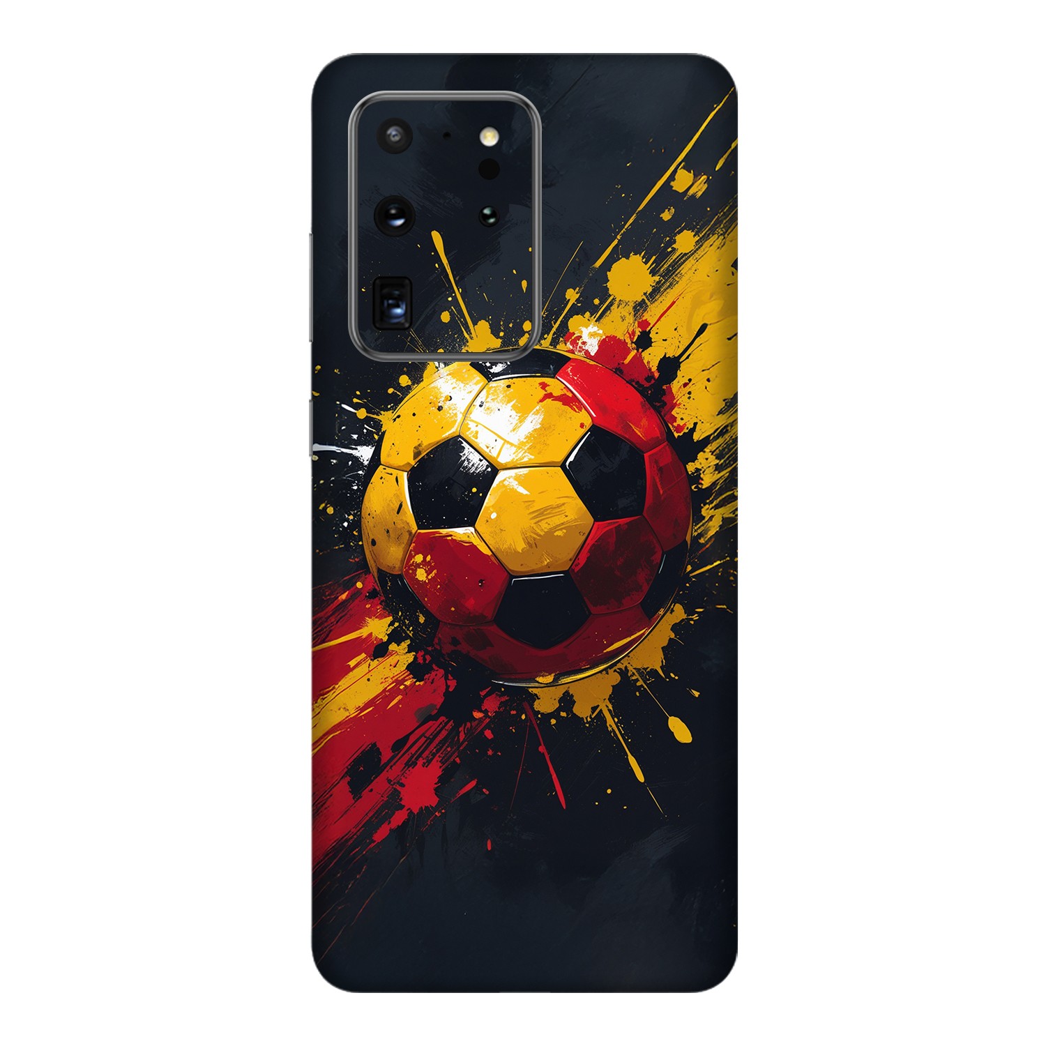 Samsung S20 Ultra Kaplama Sarı Kırmızı Top