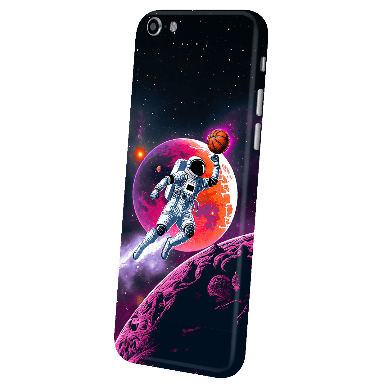 iPhone 6 Plus / 6s Plus Kaplama Basketbolcu Astronot