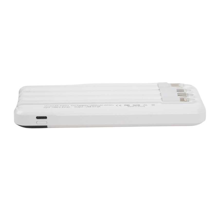 ZR-PW01 Type-C - Micro - Lightning Led Göstergeli Taşınabilir Powerbank 10000 mAh