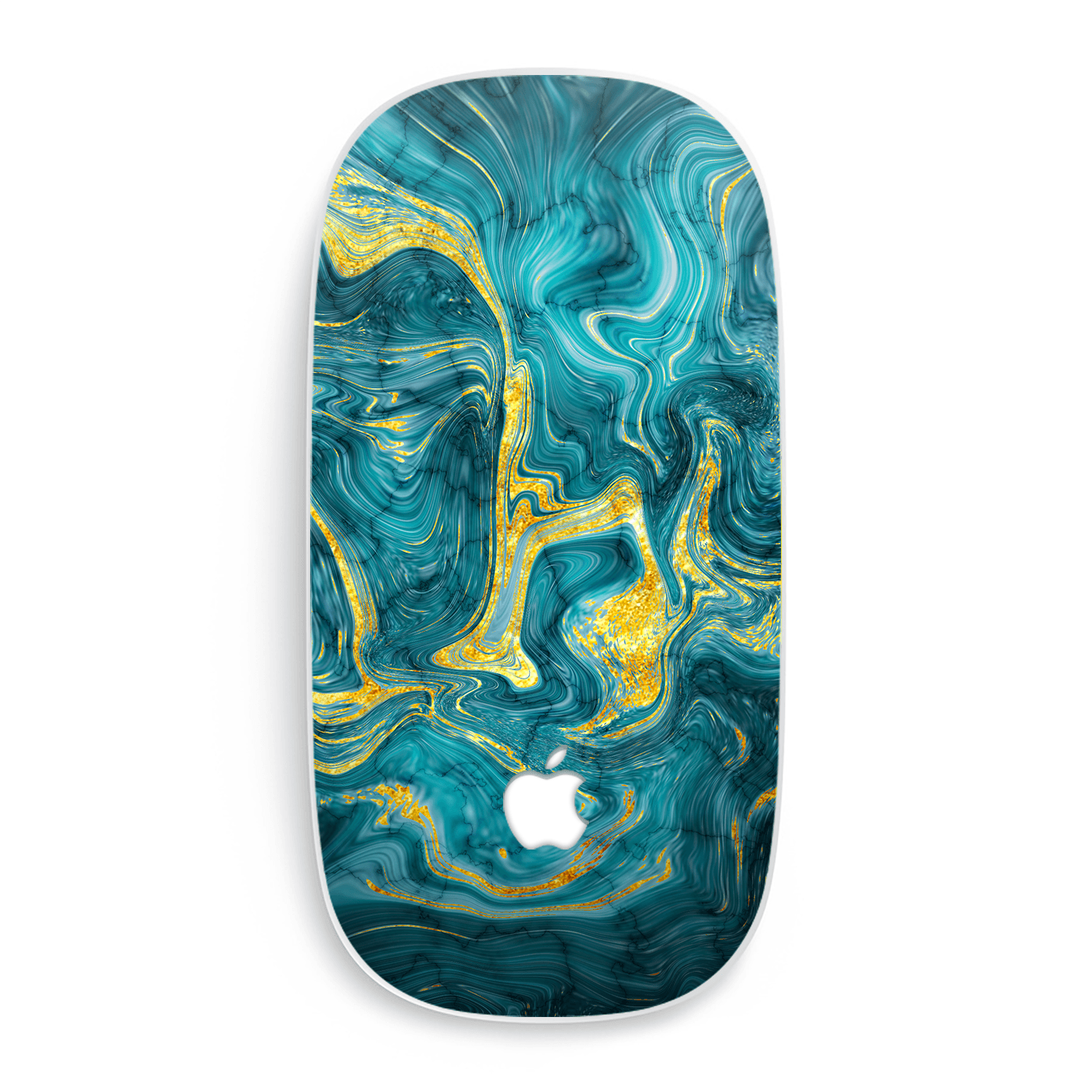 Apple Magic Mouse 1/2 Skin Mystic Turquoise Wave