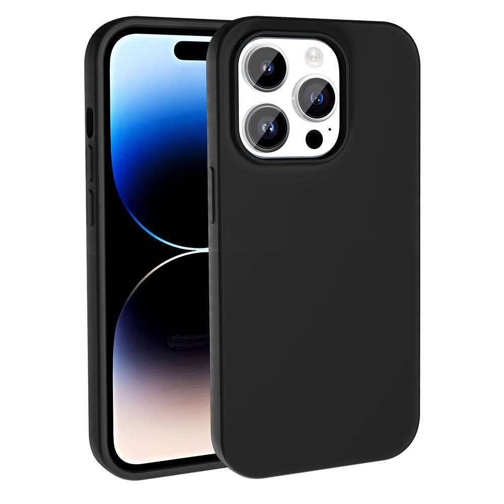 iPhone 15 Pro Kılıf M-safe Şarj Özellikli Sıvı Teknolojili Silinebilir Sert Kivi