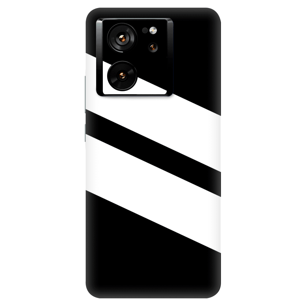 Xiaomi 13T / 13T Pro Kaplama Siyah Beyaz Şerit