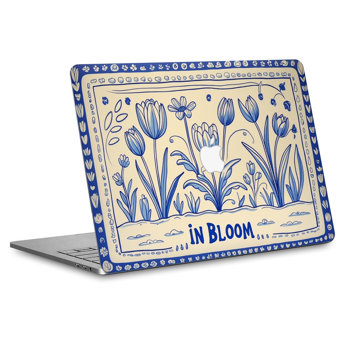 MacBook Pro 13" (2022 M2) Kaplama - Porselen Çiçekler