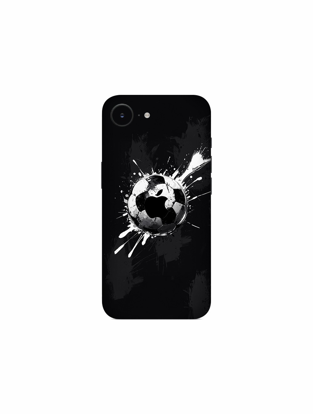 iPhone 16e Kaplama Siyah Beyaz Top