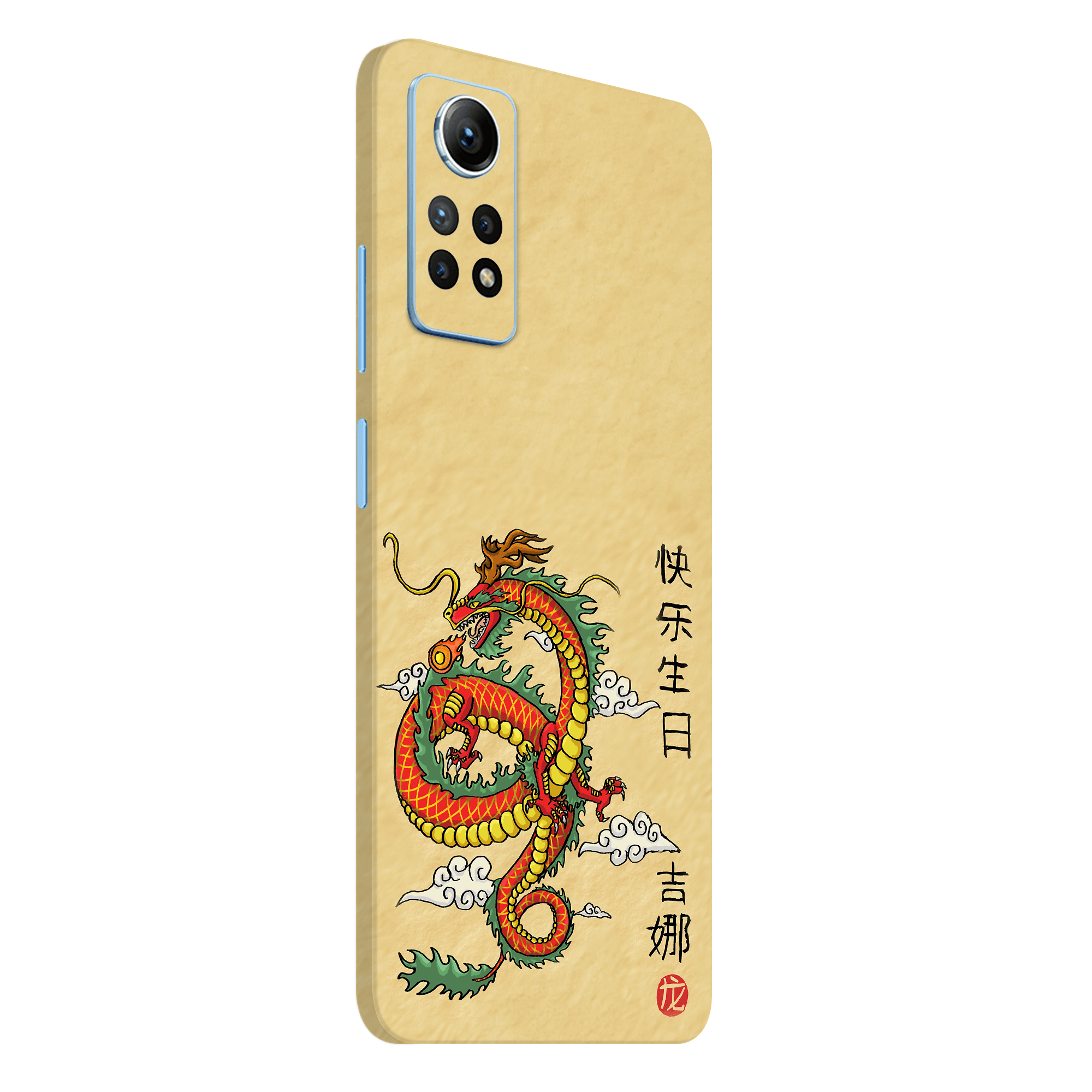 Xiaomi Redmi Note 12 Pro Kaplama Turuncu Ejder