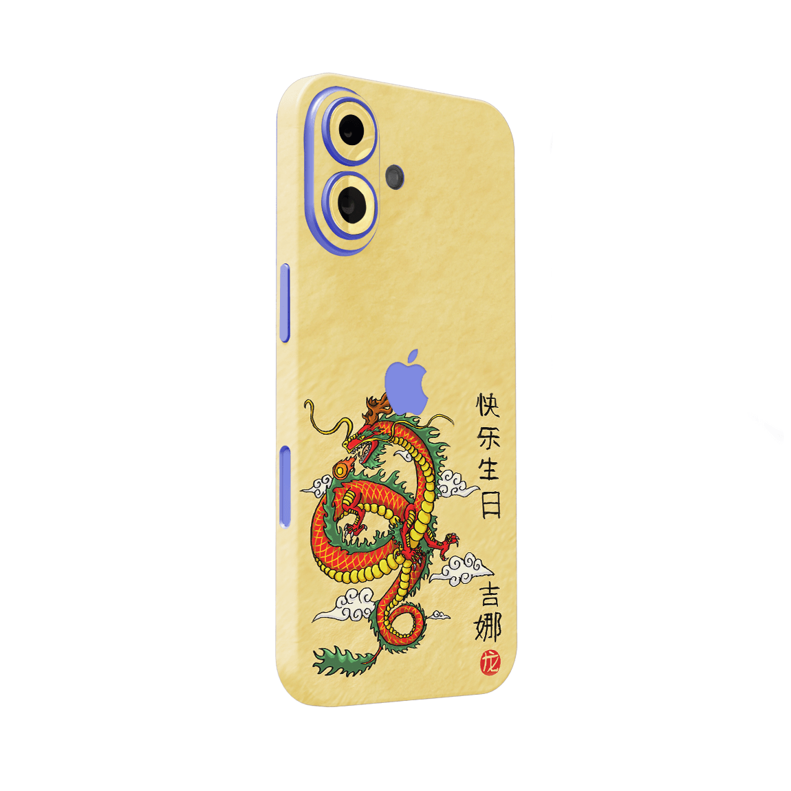 iPhone 16 Kaplama Turuncu Ejder
