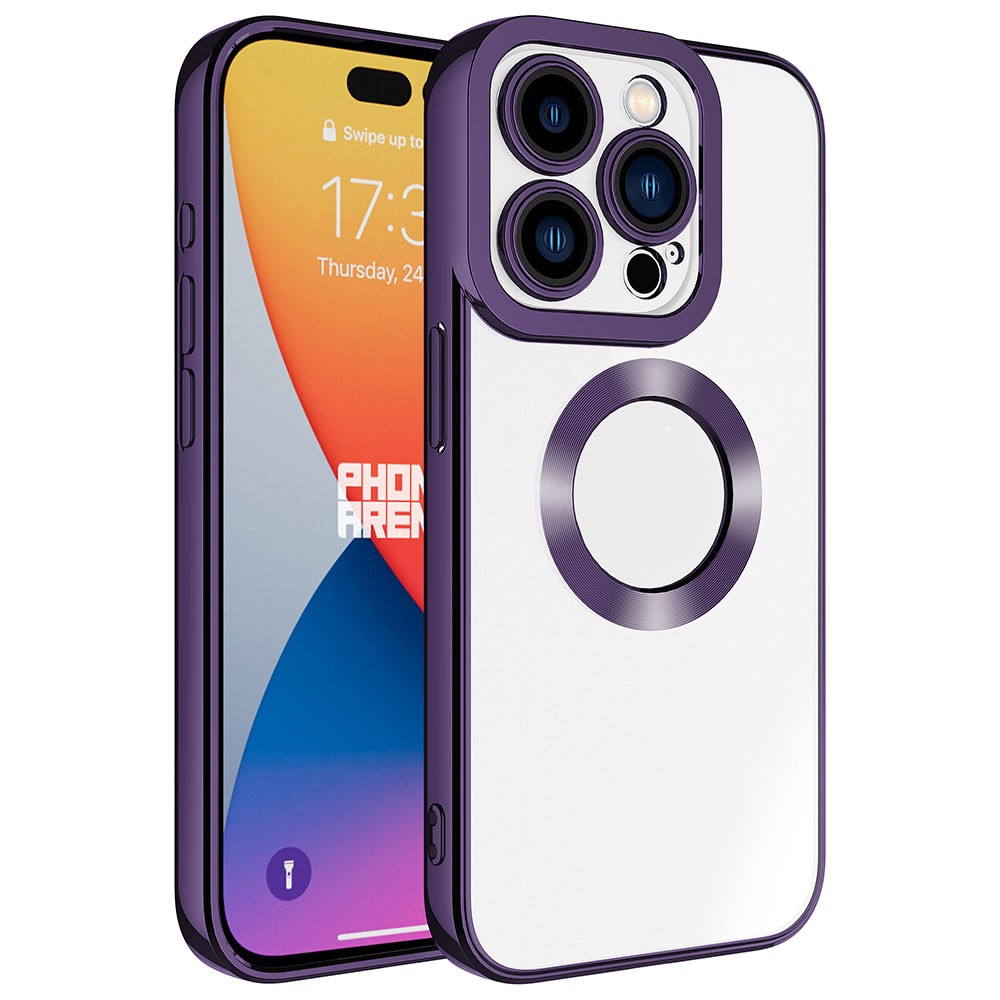 iPhone 15 Pro Max Kılıf Kamera Korumalı Logo Gösteren Omega