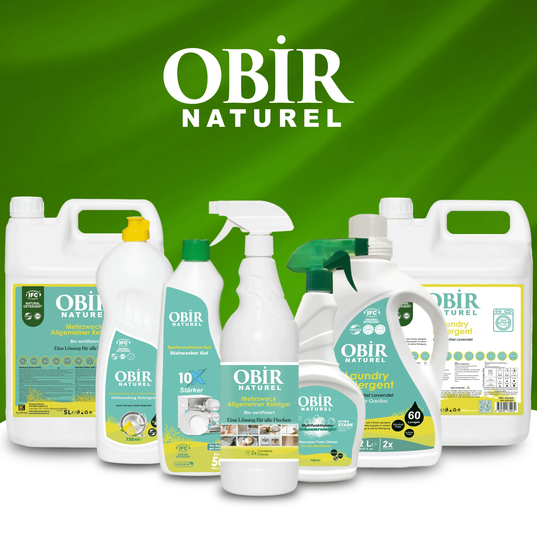 Obir Naturel 7-teiliges Reinigungsset | Natürliche & kraftvolle Reinigung für Ihr Zuhause!