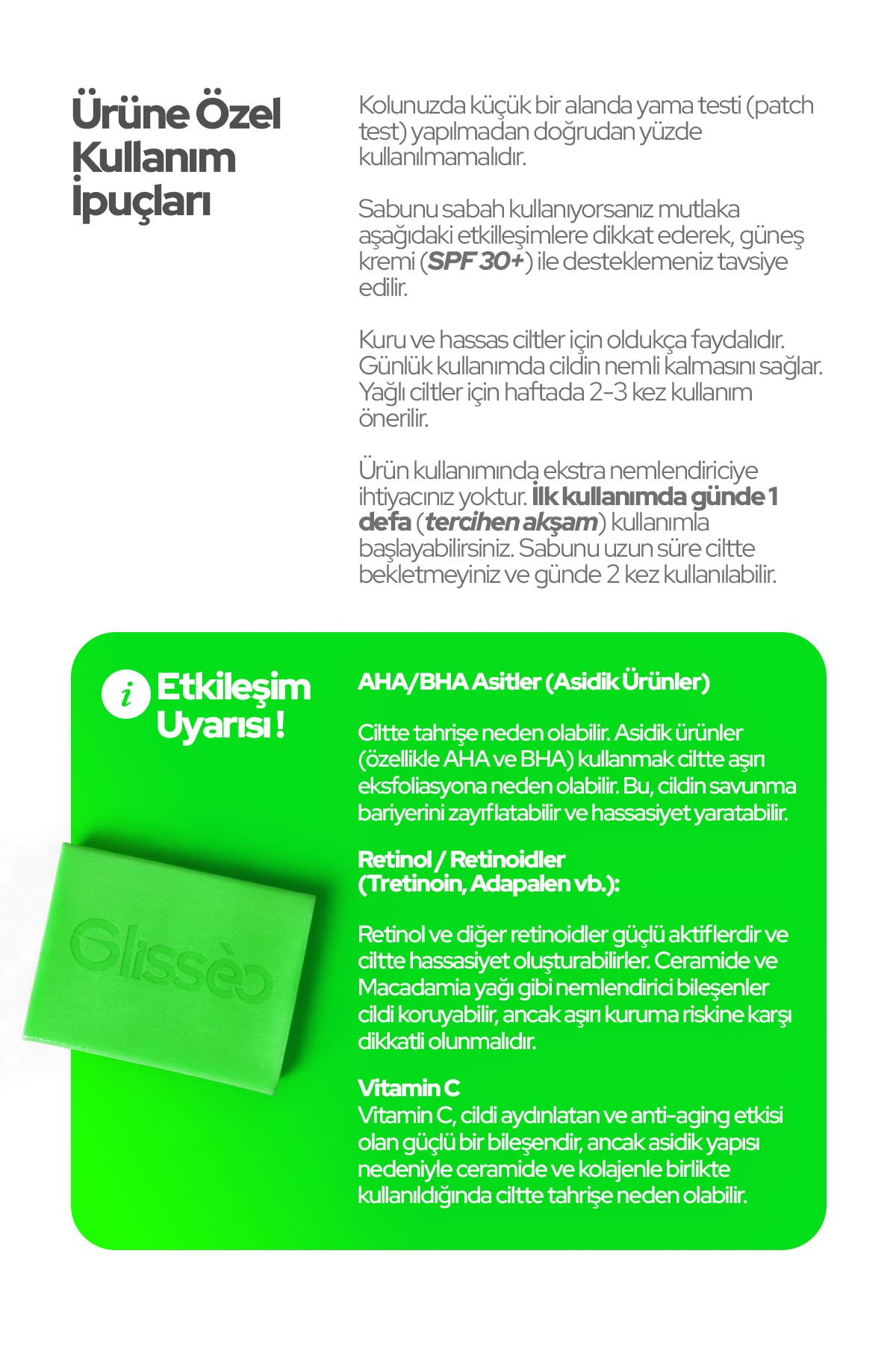 Glisseo Collagen+ Ceramide Ve Macadamia Katkılı Kolajen Ve Cilt Bariyer Destekleyici Yüz Bakım Sabunu 100gr