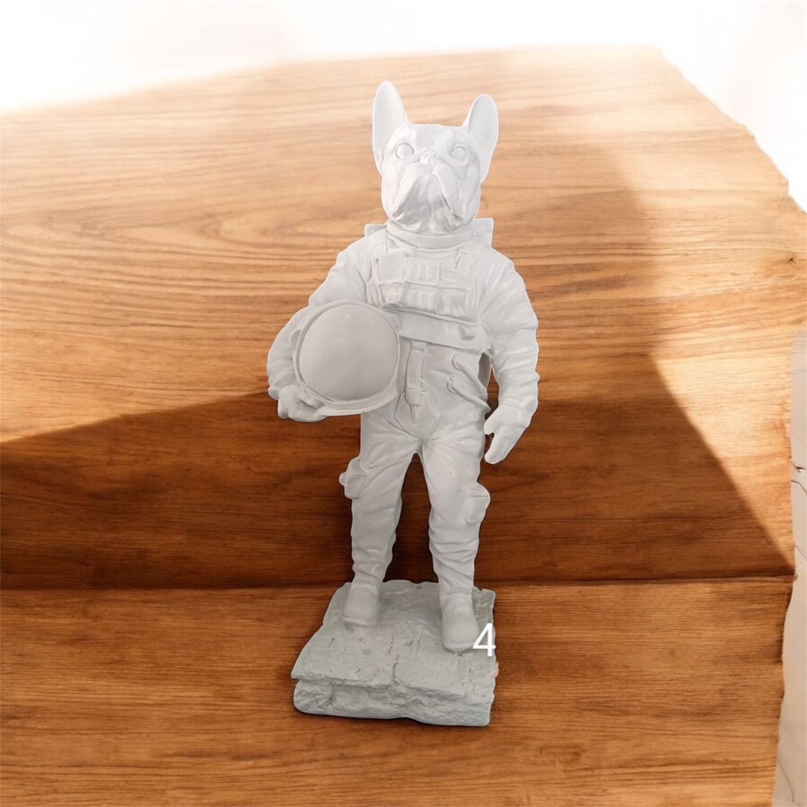 Ham Polyester Köpek Astronot Objesi 40x17x13 cm