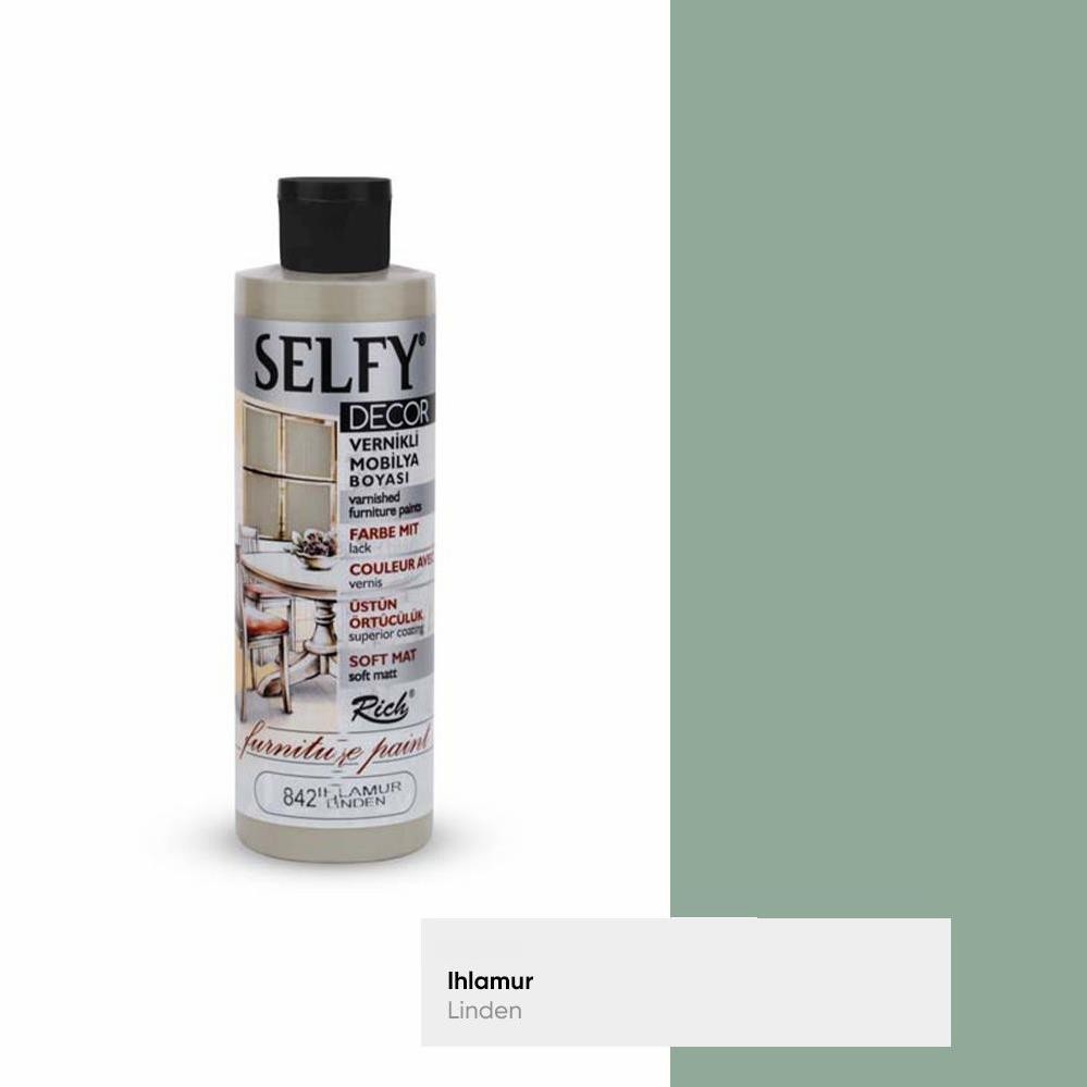 Rich Selfy Decor Vernikli Boya 240cc - 842 Ihlamur