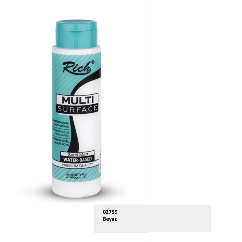 Rich Multi Surface Boya 500 cc - Beyaz 2100