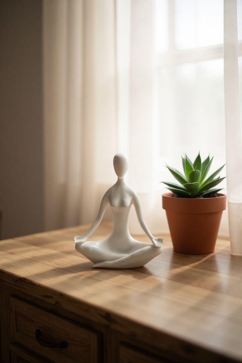 Ham Polyester Büyük Boy Elleri Açık Yogacı