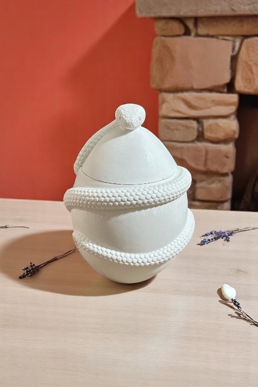 Ham Taş Yılanlı Yumurta Kutu 