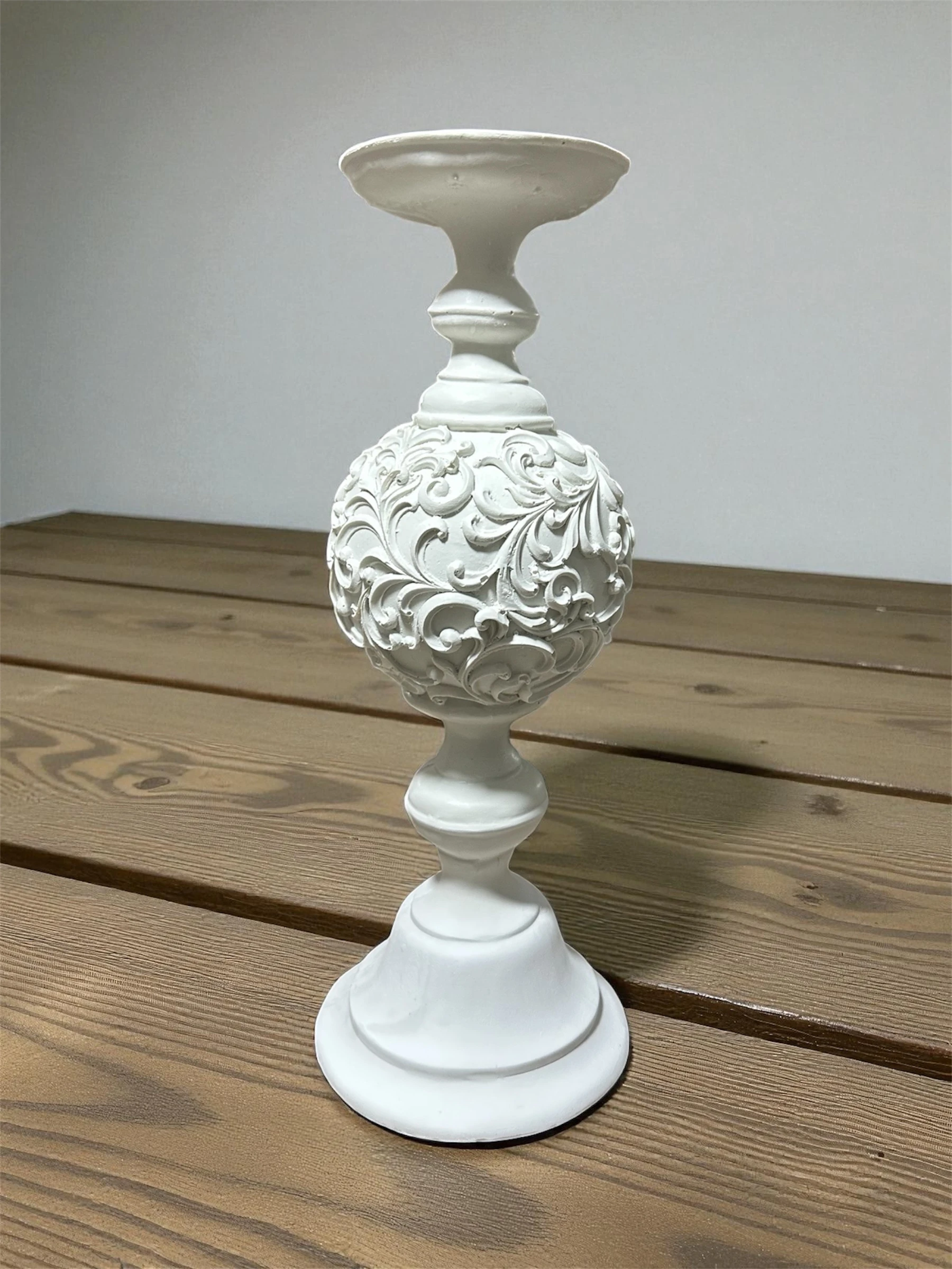 Ham Polyester Top Çiçek Şamdan