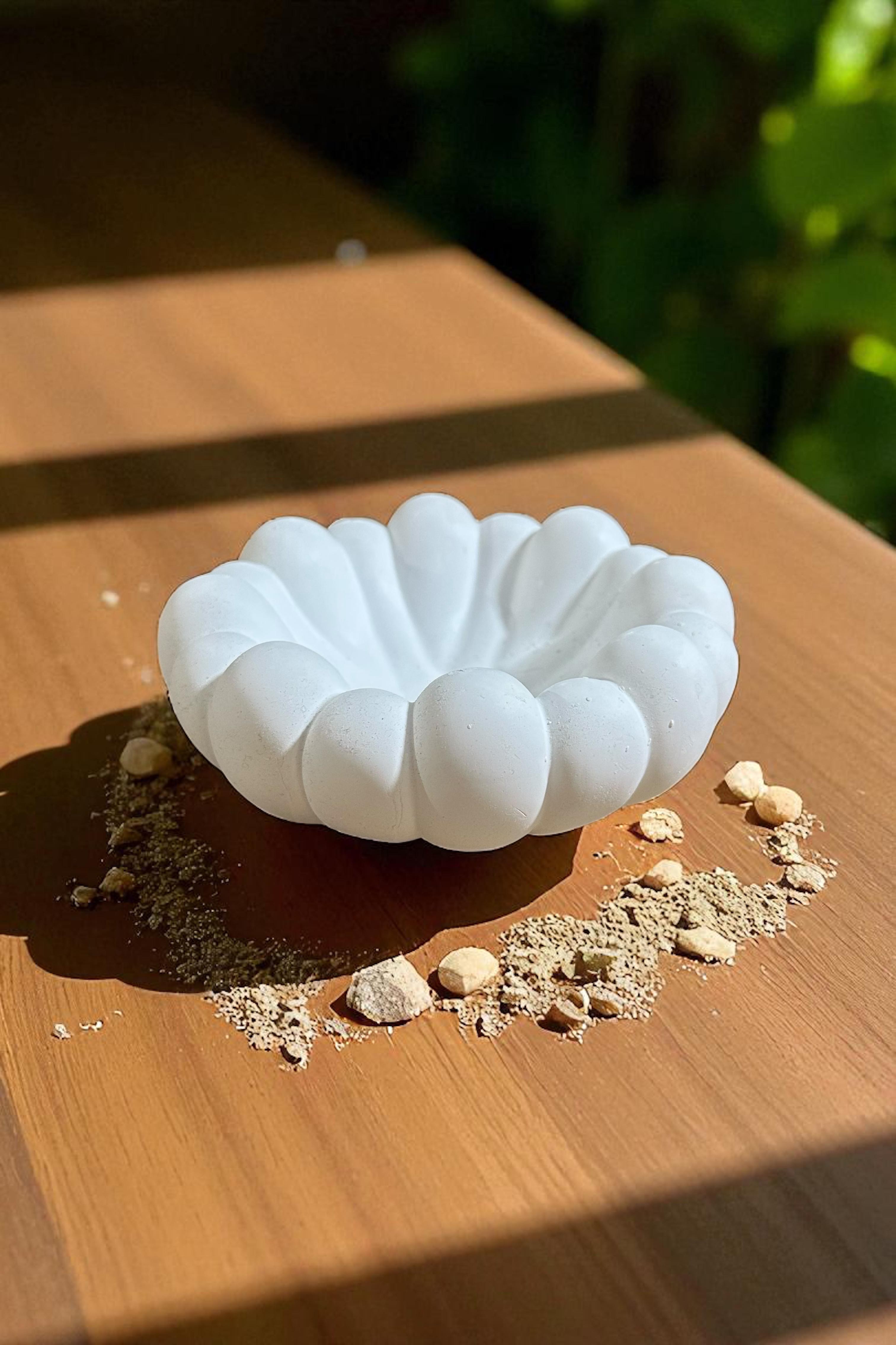 Ham Taş Bubble Sunumluk Mumluk