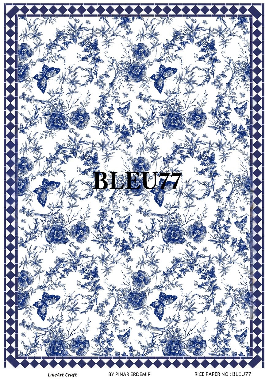 Lineart Prinç Dekopaj Kağıdı Model :BLUE77